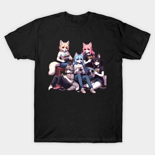 anthro gaming T-Shirt by vaporgraphic